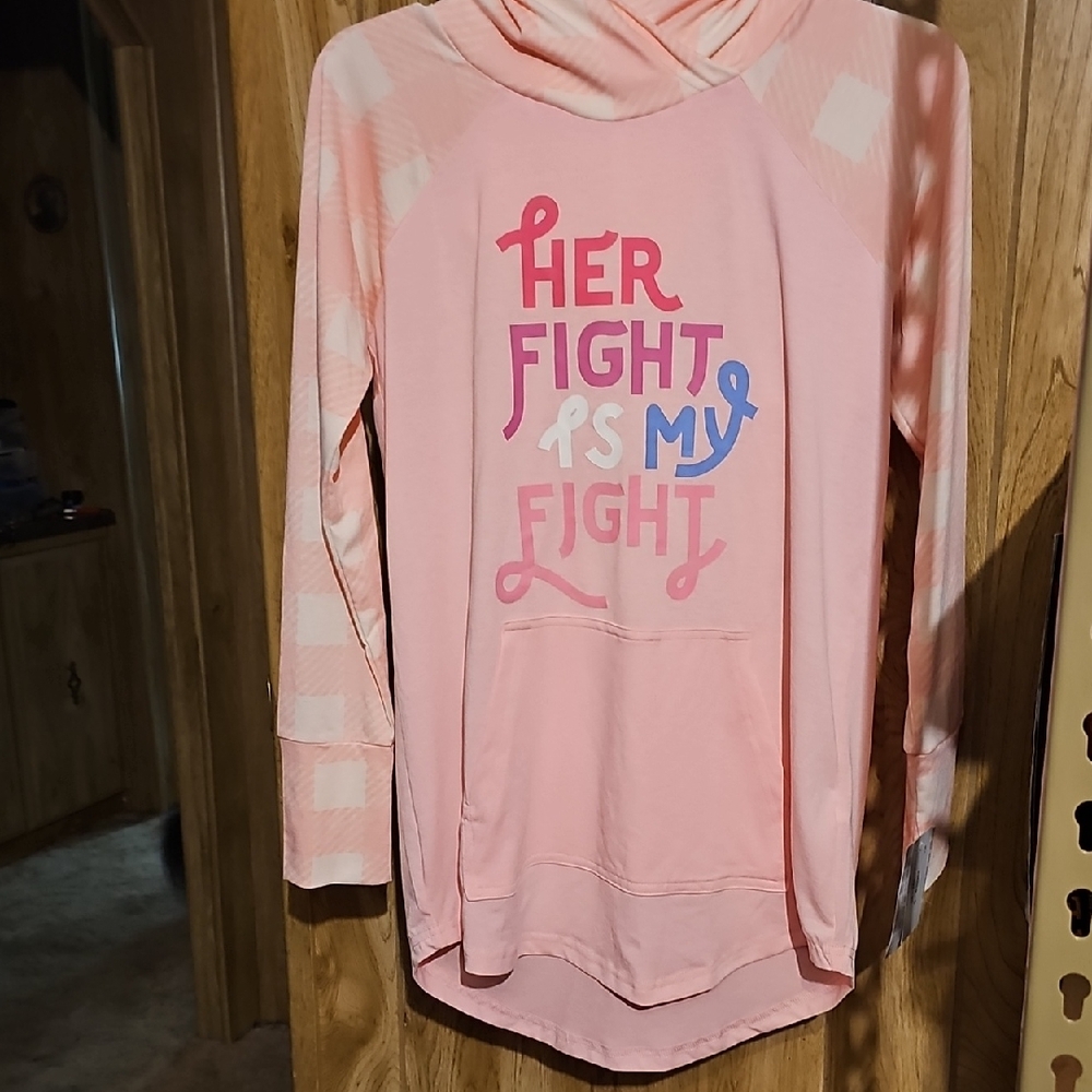 LuLaRoe Pink 'Her Fight Is My Fight' Hoodie